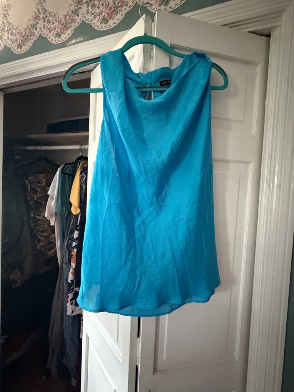Violet & Claire Turquoise Sleeveless Tank